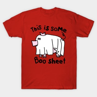 Halloween Pig This is Some Boo Sheet T-Shirt